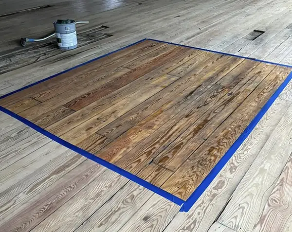 refinished floor sample